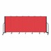 5' H Freestanding Portable Partition - 7 Panels (13' 1" L) - Red