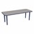 Shapes Accent Series Rectangle Collaborative Table w/ Glides (24" W x 60" L) - Cosmic Strandz Top w/ Navy Legs