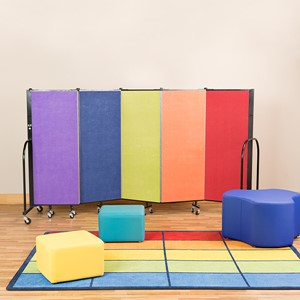 Preschool Room Divider w/ Soft Seating