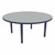 Shapes Accent Series Round Collaborative Table w/ Glides - North Sea Top w/ Navy Legs