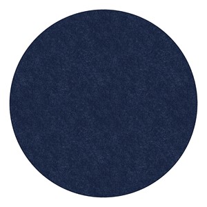 Healthy Living Solid Color Rug - Round - Navy