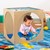 Toddler playing in the Acrylic Top Ocean Play House Cube