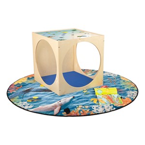 Acrylic Top Ocean Play House Cube w/ Floor Mat