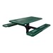 Rectangle In-Ground Mount Pedestal Picnic Table