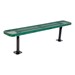 942 Series Park Bench - Diamond Expanded Metal - Surface Mount