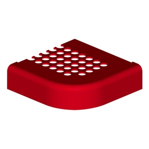 942 Series Park Bench - Round Perforation - Surface Mount