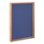Drop-In Shadow Box - Shown w/ light oak frame & cobalt fabric color