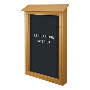 Single-Door Letterboard Outdoor Message Center