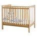 Adjustable-Bottom Safety Crib w/ One Clear End & Mirror