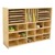 15-Tray Multi-Use Wooden Storage Unit - Accessories not included