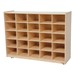 25-Tray Colorful Mobile Storage Unit w/o Trays - Natural