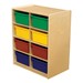 Five-Inch Letter Tray Mobile Storage Unit - Eight Cubbies w/ Assorted Trays