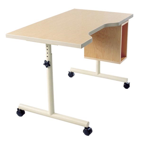 Populas Knob Adjusted Wheelchair Accessible School Desk Flat Desktop At School Outfitters