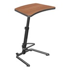Up-Rite Adjustable-Height Sit/Stand Desk - Amber Cherry