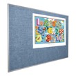 Vinyl-Covered Tackboard - Shown in pacific blue