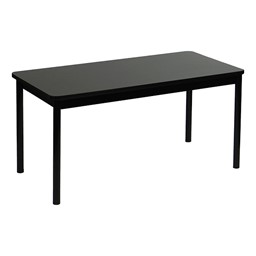 High-Pressure Laminate Library Table - Black Granite