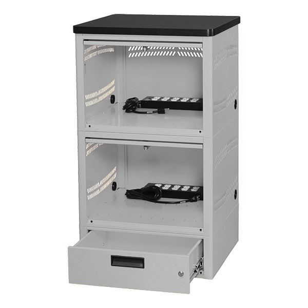 Laptop Depot Tower w/ Power - Holds 20 Laptops