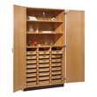 Tote Tray & Shelving Storage Cabinet