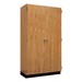 Tall Wood Storage Cabinet with Oak Wood Doors (36\" W)