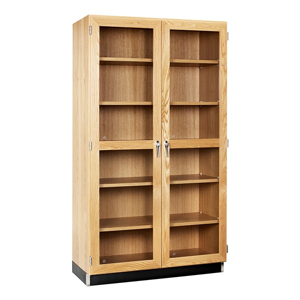 Glass Doors 48 W, Tall Wood Bookcase With Glass Doors