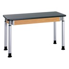 Adjustable-Height Science Table w/ ChemGuard Top - Silver Powder Coated Legs