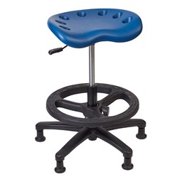 Lab Compliant Tractor Stool - blue