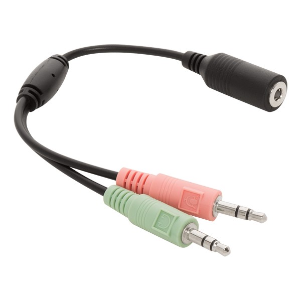 Vakman eten Viva Egghead Stereo/Audio Adapter Cable - Single Headset Plug to Dual Plugs for  Computers at School Outfitters