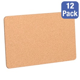 Cork Bulletin Boards - Pack of 12 (18\" W x 12\" H)