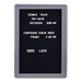 Ovation Radius Changeable Letter Board w/ One Door & Gray Frame