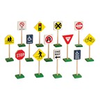 Block Play Traffic Signs - Set of 13