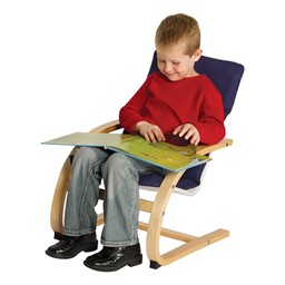 Kiddie Arm Chair - 10" Seat Height - Blue