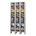 Clear-View Plus Three-Wide Six-Tier Lockers (12\" H Openings)