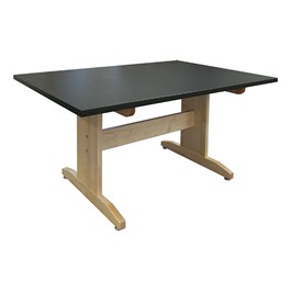 Art Table w/ Black Laminate Top (42\" W x 60\" L)