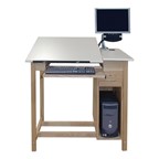CAD Drawing Table w/ CPU Cabinet