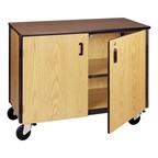 Adjustable-Shelf Storage Cabinet - Shown with doors