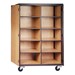 Mobile Cubby Storage Cabinet