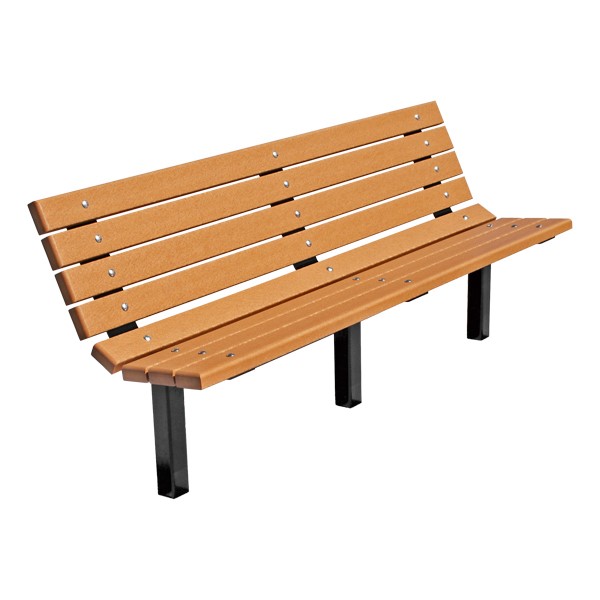 Jayhawk Plastics, Inc. Contour Recycled Plastic Outdoor Bench ...