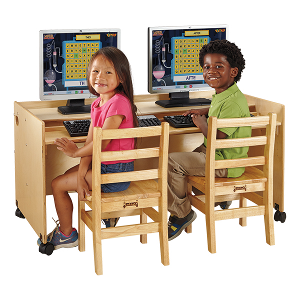 double kids desk