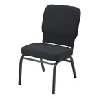 HTB1040 Series Oversized Padded Stack Chair w/ out Arms - Black
