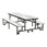 KI Uniframe Convertible Bench Cafeteria Table - Assembly Required at ...