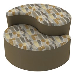 Shapes Series II Designer Soft Seating - Teardrop - Desert/Chocolate