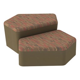 Shapes Series II Designer Soft Seating - CommunEDI - Dark Latte/Chocolate
