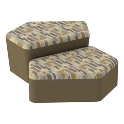 Shapes Series II Designer Soft Seating - CommunEDI - Desert/Chocolate
