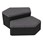 Shapes Series II Designer Soft Seating - CommunEDI - Pepper/Black