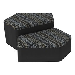 Shapes Series II Designer Soft Seating - CommunEDI - Peppercorn/Black