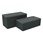 Shapes Series II Designer Soft Seating - Bench Ottoman (18" High) - Atomic/Navy