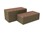 Shapes Series II Designer Soft Seating - Bench Ottoman (18" High) - Dark Latte/Chocolate