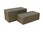 Shapes Series II Designer Soft Seating - Bench Ottoman (18" High) - Pecan/Chocolate