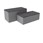 Shapes Series II Designer Soft Seating - Bench Ottoman (18" High) - Pepper/Light Gray