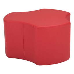 Shapes Series II Vinyl Soft Seating - Cog (18" High) - Red smooth grain